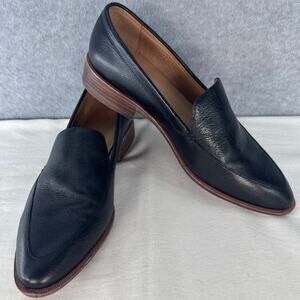 Madewell Women's sz 9.5 Frances Loafer Black Leather Classic Old Money Comfort